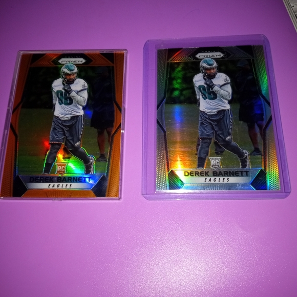 2017 prizm rookies of Derrick Barnnett - Picture 1 of 8